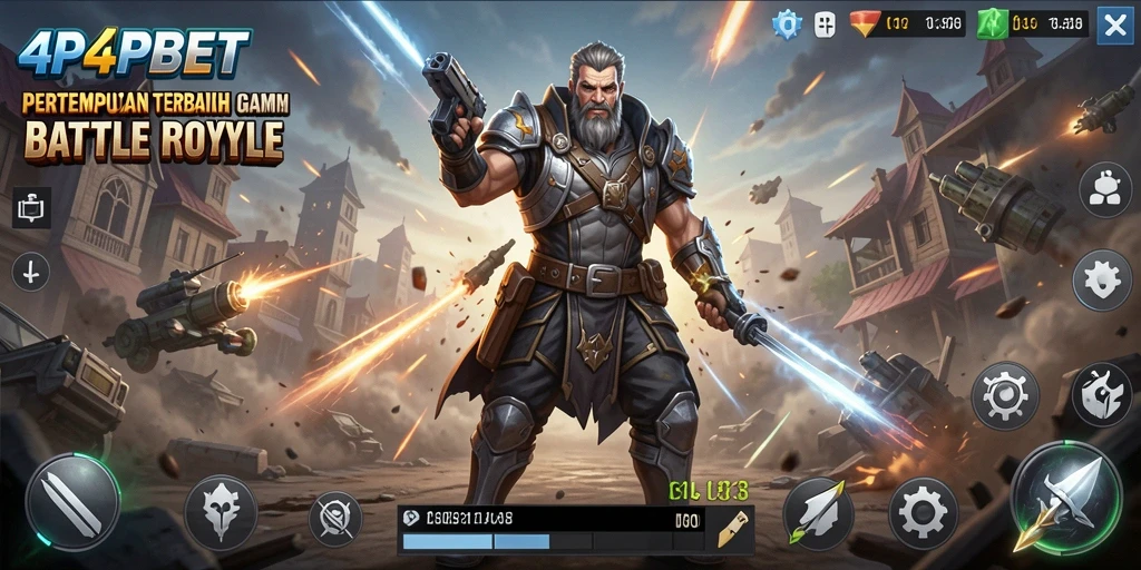 Gameplay seru dan kompetitif di 4P4PBET Battle Royale.
