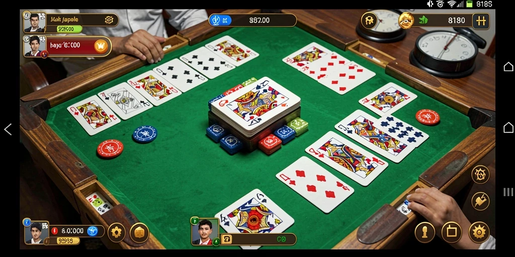 Screenshot 8180 menampilkan gameplay Gaple yang menarik dan seru.