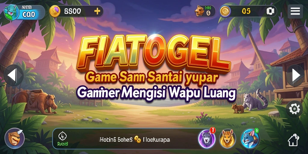 Tampilan gameplay menarik dari FIATOGEL yang menyenangkan.