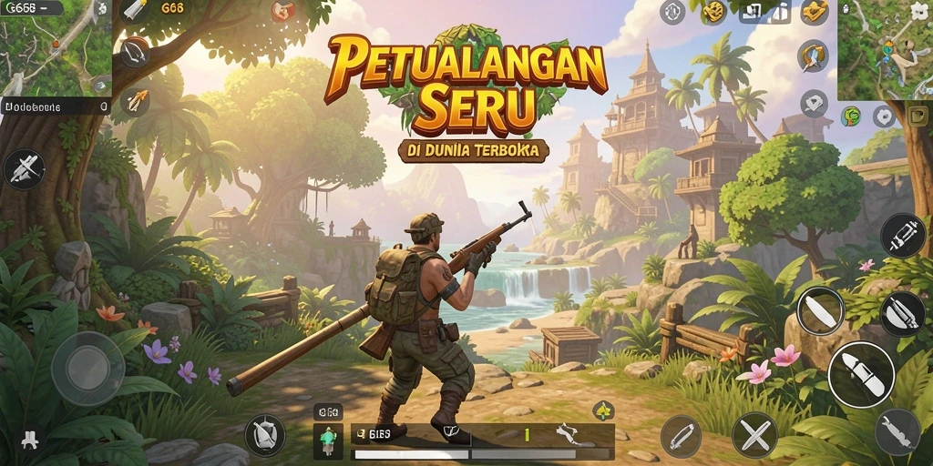 Tampilan gameplay G668 yang memukau dalam dunia terbuka.
