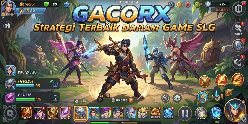 Tangkapan layar GACORX menunjukkan aksi seru dalam permainan strategi.