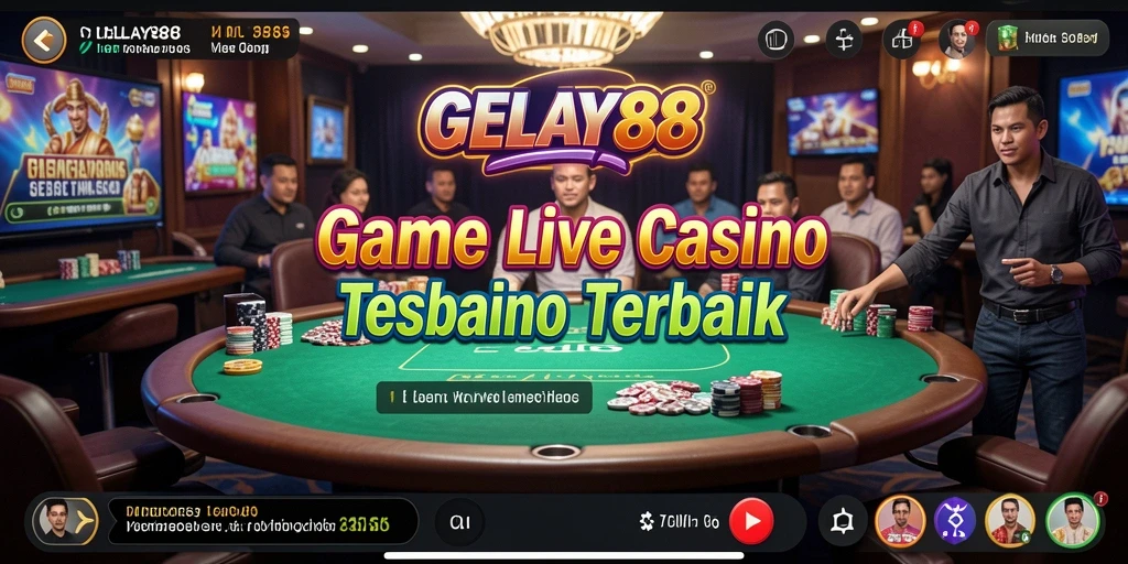 Tampilan gameplay Live Casino yang mendebarkan dan interaktif.