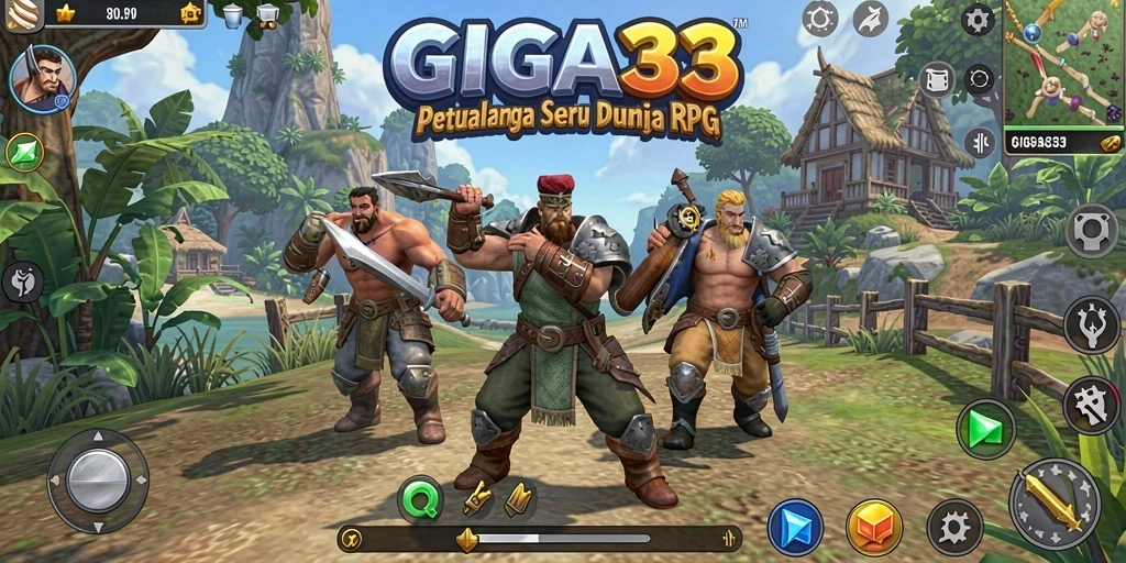 Tampilan menarik dari gameplay RPG GIGA33 yang penuh petualangan.