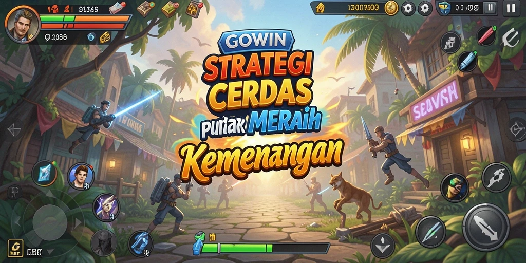 Tampilan gameplay mendebarkan dari GOWIN yang menantang.