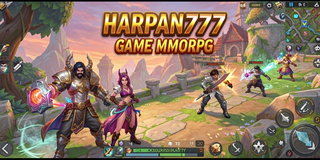Screenshot gameplay menunjukkan aksi seru dalam dunia MMORPG.
