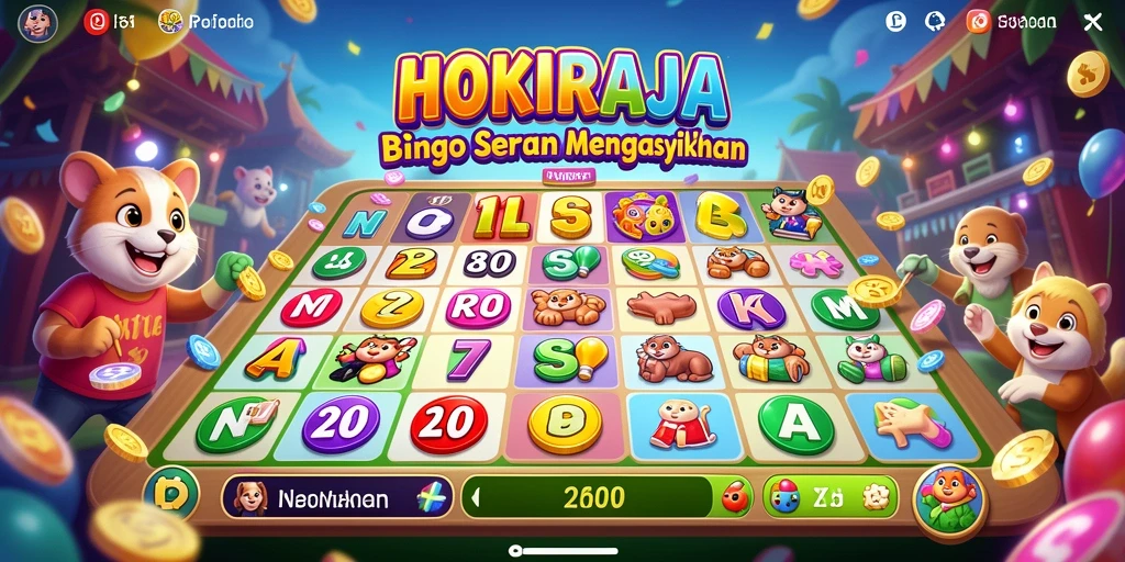 Tampilan gameplay Bingo HOKIRAJA yang menarik dan seru.