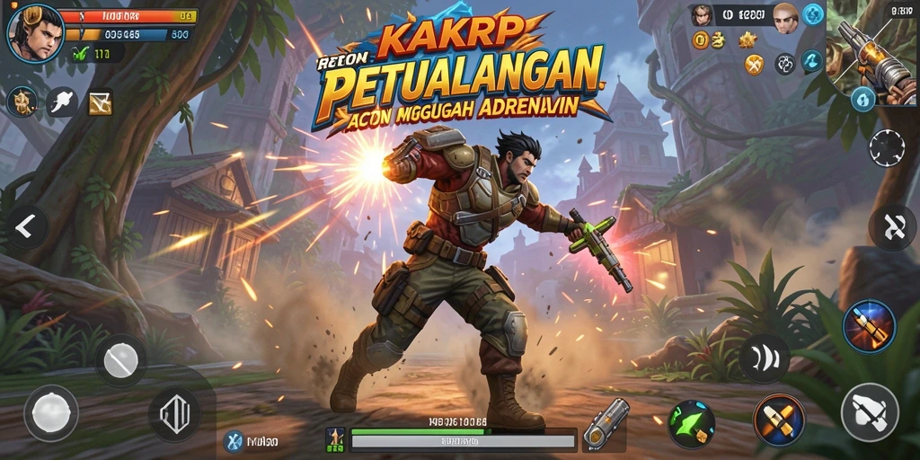 Tampilan gameplay KAKRP yang penuh aksi dan ketegangan.