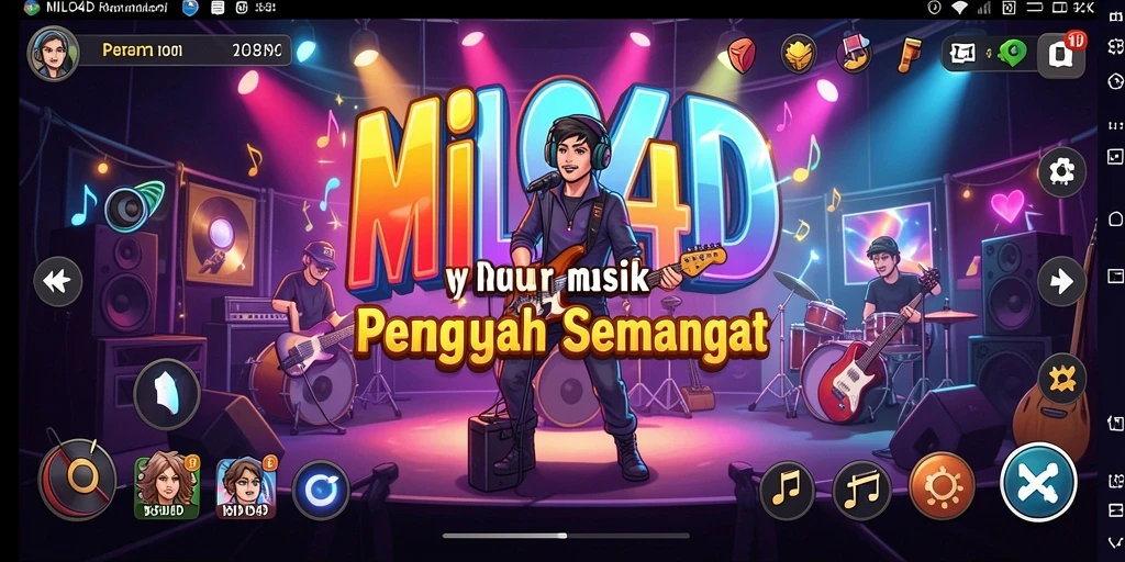 Tampilan gameplay MILO4D yang penuh warna dan interaktif.