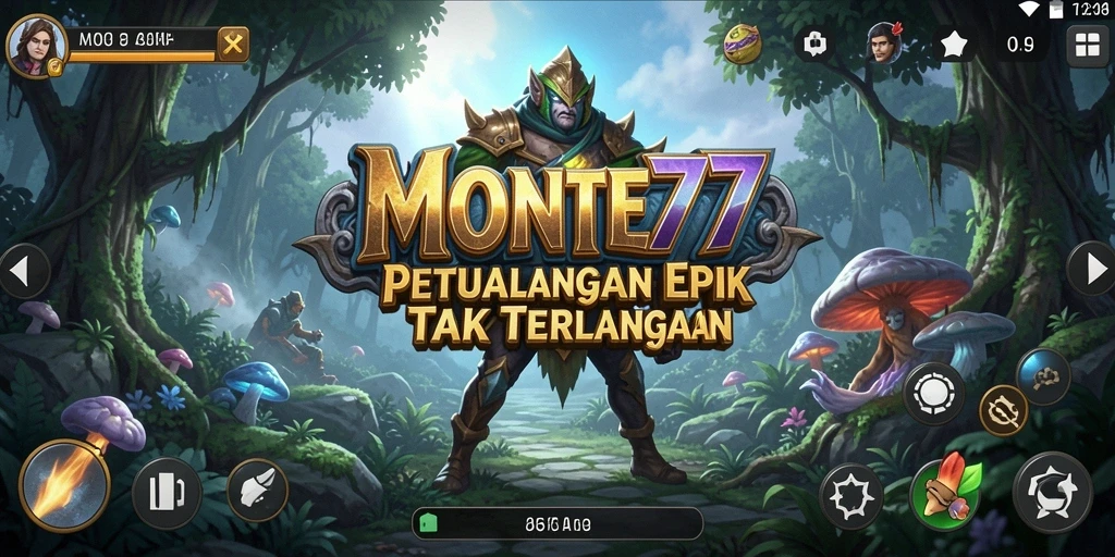 Tampilan gameplay <strong>MONTE77</strong> yang menakjubkan dan mendebarkan.