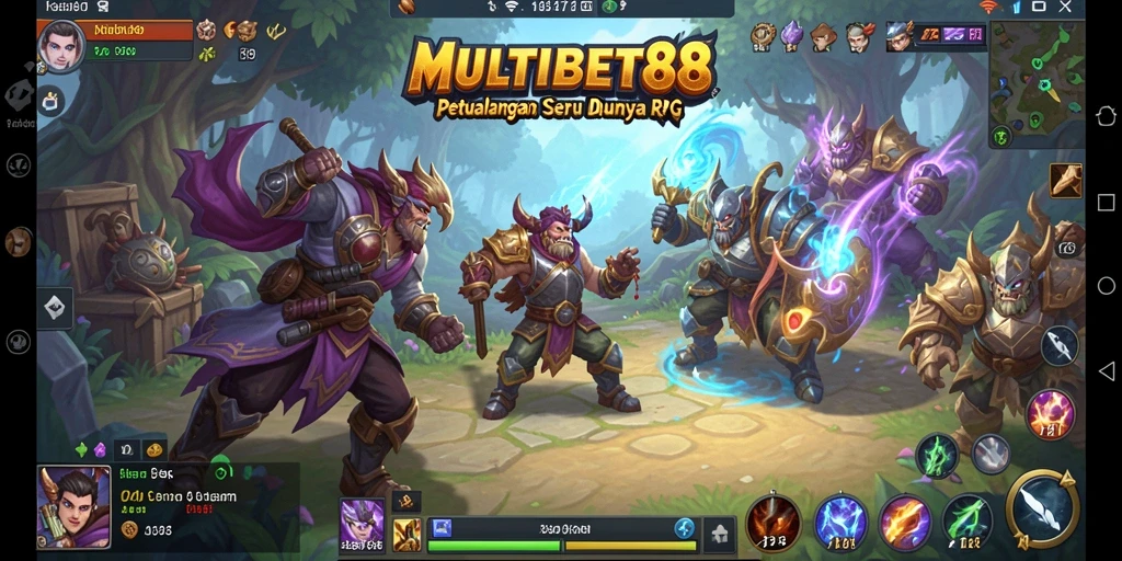 Tampilan gameplay MULTIBET88 yang menakjubkan dalam aksi RPG.