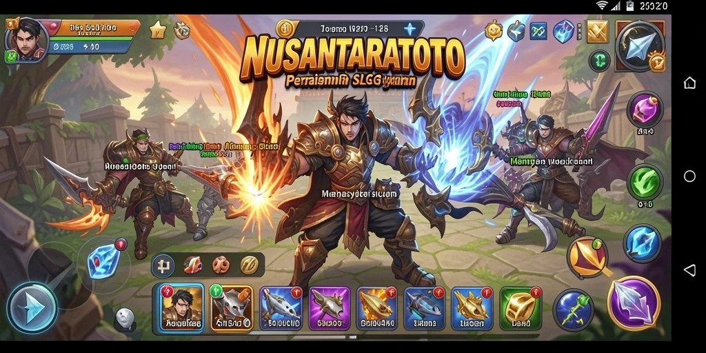 Tangkapan layar NUSANTARATOTO menampilkan aksi gameplay SLG yang mendebarkan.