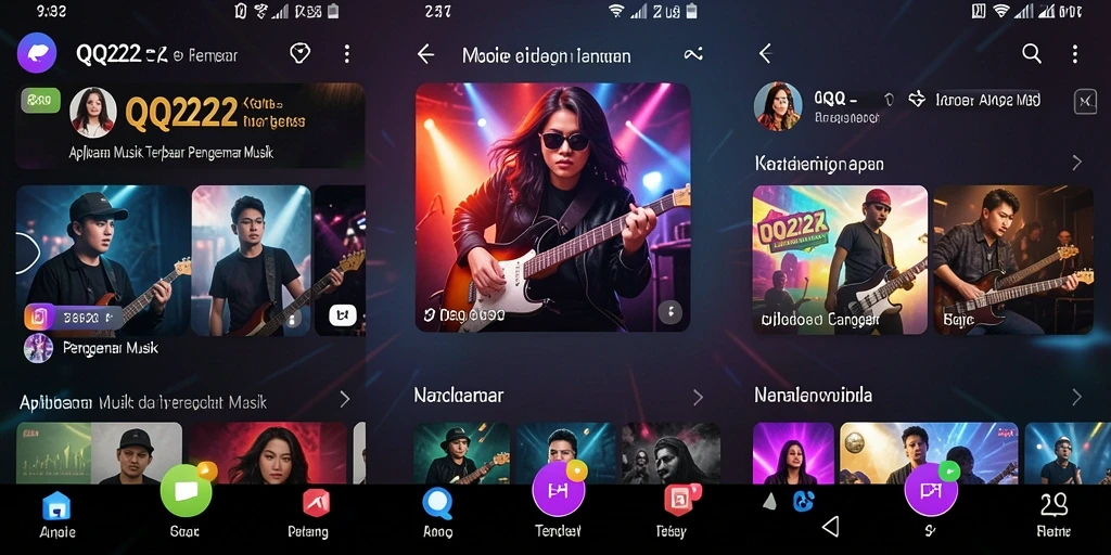 Tampilan gameplay QQ222 yang memukau dengan banyak pilihan musik.