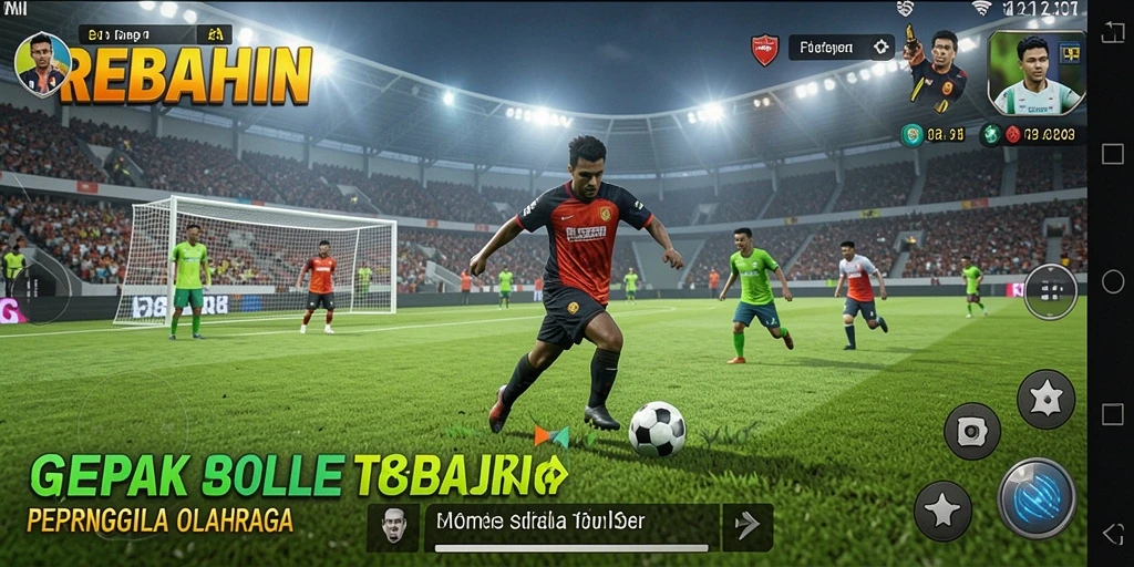 Tampilan gameplay menarik dan kompetitif di REBAHIN.