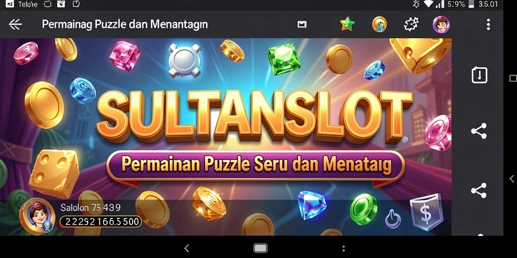 Tampilan gameplay SULTANSLOT yang menantang dan menyenangkan.
