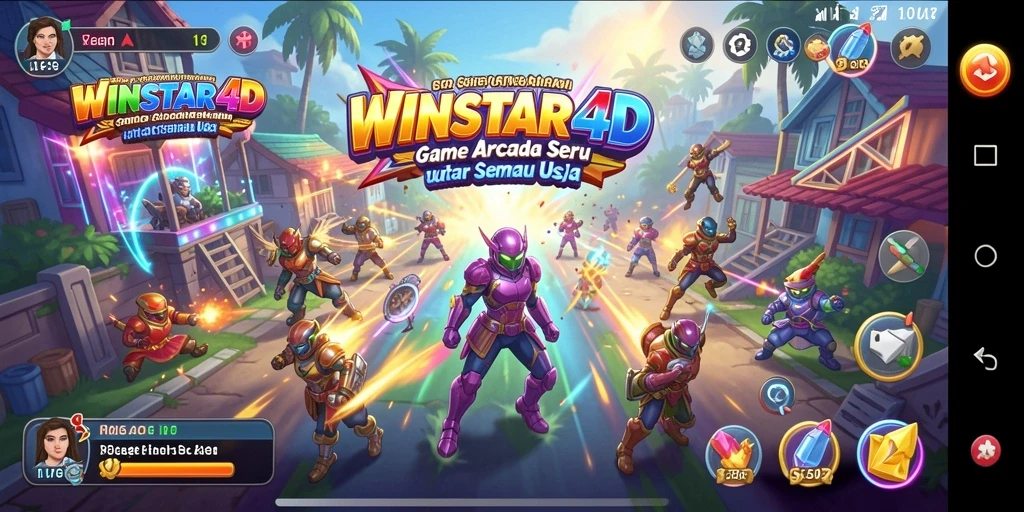 Tampilan gameplay seru dalam WINSTAR4D dengan grafik menarik.